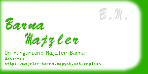 barna majzler business card